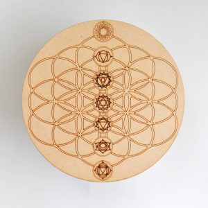 Tree of Life with 7 Chakras Crystal Grid Board