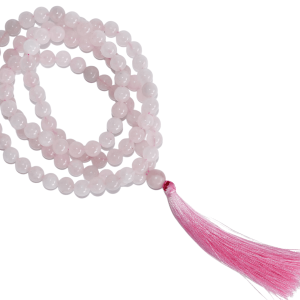 Gemstone Mala | Rose Quartz | 108 Prayer Beads Jap Mala